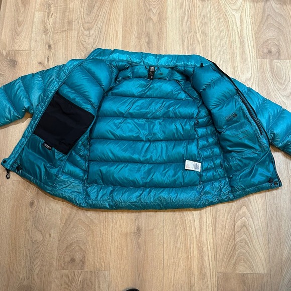 Mountain Hardwear 800 Down Jacket Womens Blue Size Medium Puffer Pertex - Picture 8 of 8